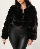 Victoria Fur Jacket(Black)