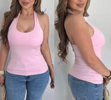 Lucy Halter Top(Pink)
