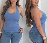Lucy Halter Top(Blue)