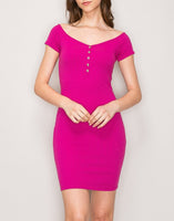 Stacy Dress(Fuschia)