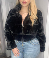 Victoria Fur Jacket(Black)