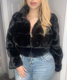 Victoria Fur Jacket(Black)